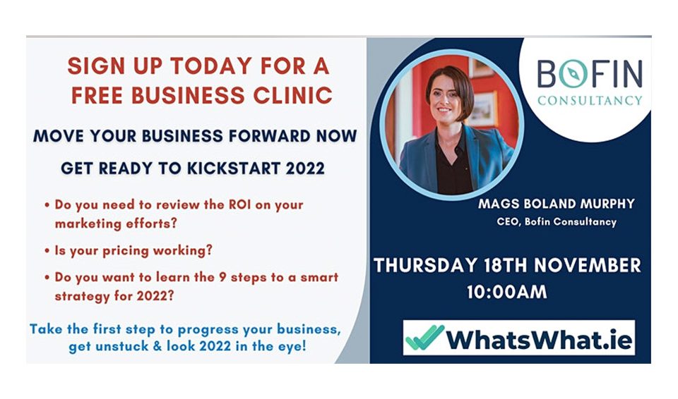 Business Clinic With Mags Boland Murphy
